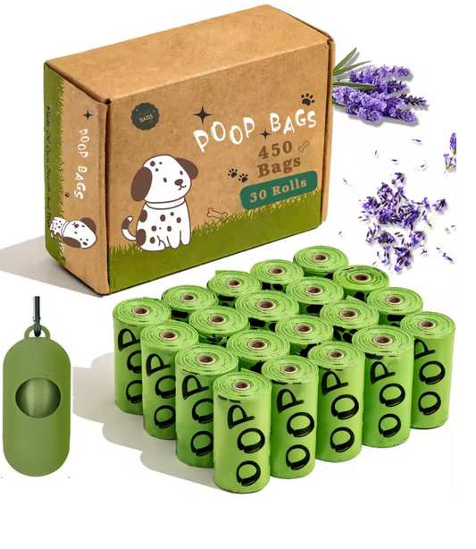 🐾 Biodegradable Poop Bags — Lavender Scented